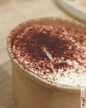 Tiramisu
Homemade sponge cake soaked in coffee and Amaretto, smooth white chocolate cream, cocoa powder. at SOA Champs-de-Mars in Paris