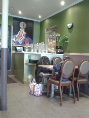 Inside at Sangeetha Vegetarian Restaurant in Paris
