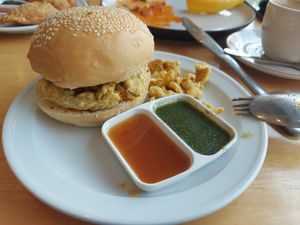 Pav vada at Indian Bites AND Farango Cafe in Chiang Mai