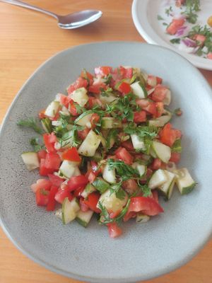 Israeli salad at Indian Bites AND Farango Cafe in Chiang Mai