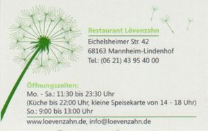 Lövenzahn, Mannheim at Loevenzahn in Mannheim