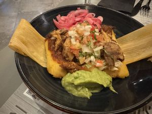 Veggie tamales  at Las Patronas Aguadulce in Aguadulce