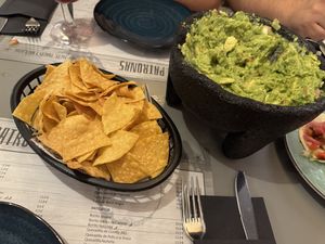 Guac molcajete  at Las Patronas Aguadulce in Aguadulce
