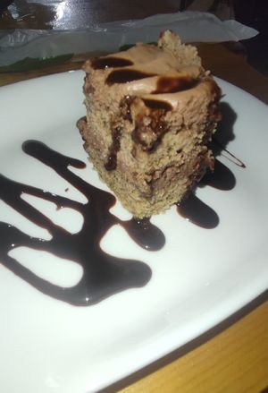 Chocolate cake at Spino's in Lecce