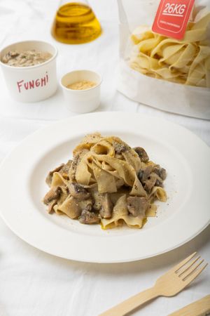 Tagliatelle ai funghi at 26KG in Barcelona