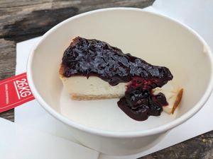 Blueberry cheesecake at 26KG in Barcelona
