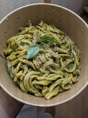 Trofie al pesto at 26KG in Barcelona