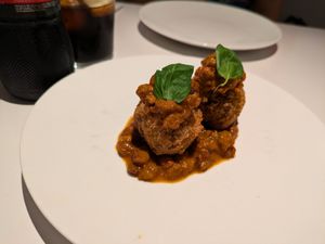 Arancini (tasting menu) at 26KG in Barcelona