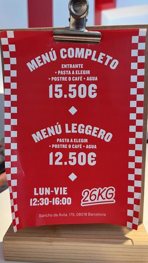 Weekly offer  at 26KG in Barcelona