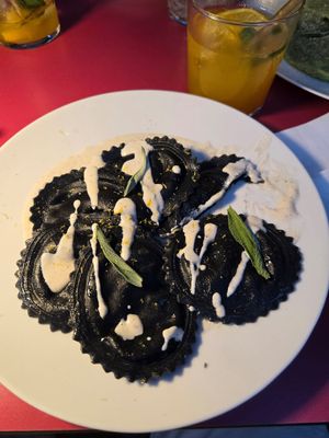 Black truffle ravioli at 26KG in Barcelona