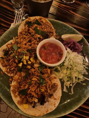 Vegan tacos  at Guaka in Lisbon