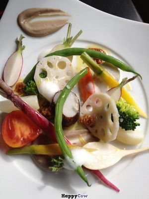 vegetarian bagna cauda at HAZE in Fukuoka