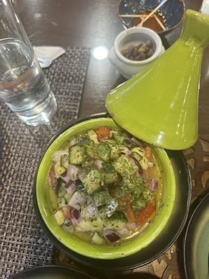 Salads  at Le Petit Amandier in Marseille