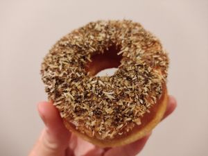 Coconut chai doughnut (vegan) at koé donuts in Kyoto