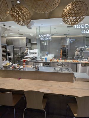 inside at koé donuts in Kyoto