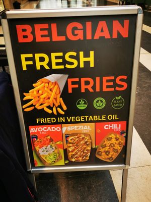 Outside at Fries and More  in Brussels