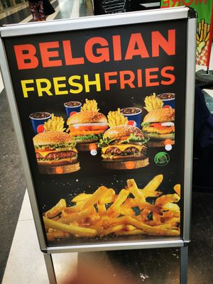 Outside at Fries and More  in Brussels