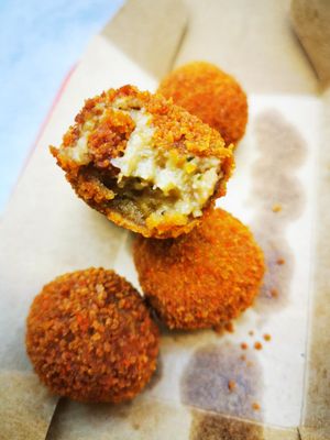 Inside the kroket at Fries and More  in Brussels