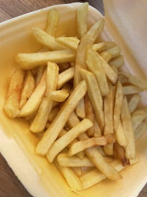 Plain chips (they also have tikka chips)   at Spice Valley in Horwich