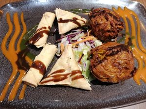 Starter platter at Spice Valley in Horwich