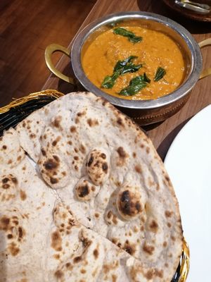 Aloo Chettinad and Roti at Spice Valley in Horwich
