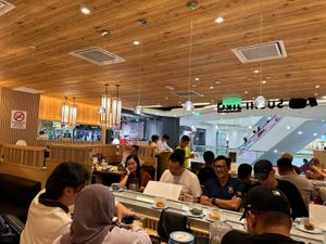 Inside the restaurantt  at Sushi Jiro in Kota Kinabalu