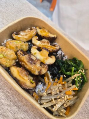 Teriyaki bento at Veg-An in Central Singapore