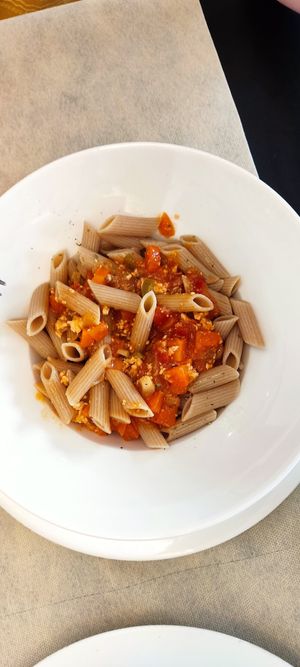 Pasta boloñesa at Vegano A Seimeira in Lugo