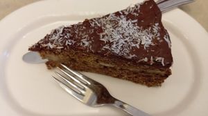 Tarta de platano at Vegano A Seimeira in Lugo