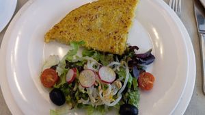 Tortilla de mijo at Vegano A Seimeira in Lugo