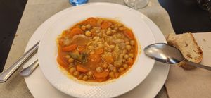 Chick pea/Cabbage Stew, delicious! at Vegano A Seimeira in Lugo