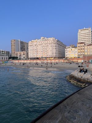 Nearby. The restaurant is part of this large white building, a few doors up the street to the left of the buildingg  at Cocotero in Marseille