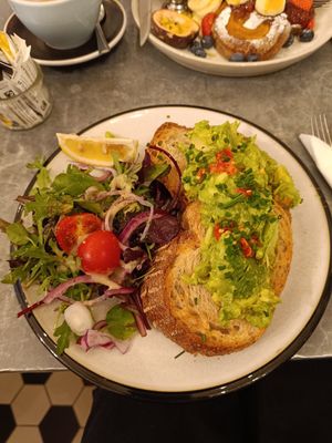 Vegan Avocado Toast at Exmouth Coffee Company in East London