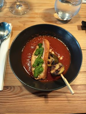 Soupe froide at V&G Gastro in Avignon