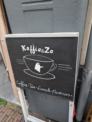 Sign at Koffie & Zo in Delft