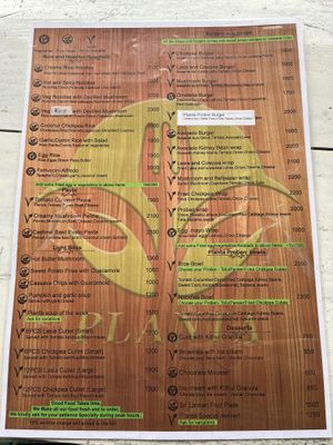 Menu 2 as of Nov. 24  at Planta Vegetarian Restaurant in Negombo