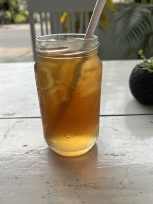 Iced lychee tea  at Planta Vegetarian Restaurant in Negombo