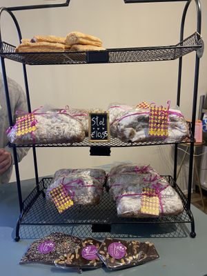 Almond rolls are not offered every day, so I was happy they had them on Saturday 7 June 2025. They’re my favourite. The stollen were only there for Pentacoast and also delicious. at Lente - Vegan Patisserie in Gouda