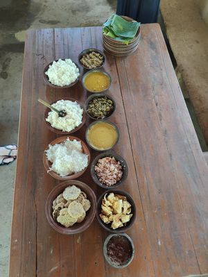 The final meal placement at Organic Cooking Class in Sigiriya
