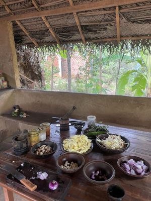   at Organic Cooking Class in Sigiriya