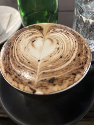 Loved this latte with cocoa powder on top and I can’t remember what it was called on the menu!  at Himalayan Java  in Kathmandu
