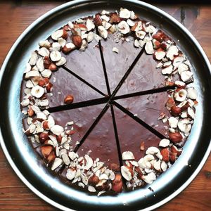 Raw vegan glutenfree cake at Lucky's Vege Bistro in Trebic