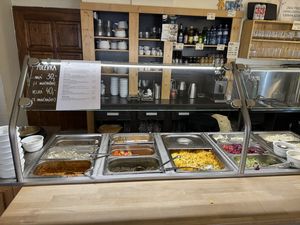 The options  at Lucky's Vege Bistro in Trebic