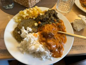 Big plate  at Lucky's Vege Bistro in Trebic