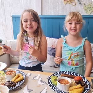 Child approved vegan breakfast at Jam First in Fowey