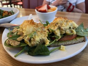 Just Egg Benedict   at Silver Diner in Chantilly