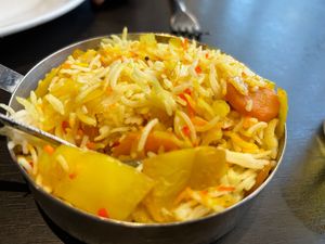 Vegetable pilau rice p at Bombay Gate in Darlington