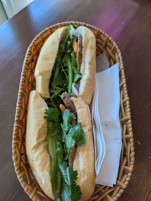 Vegan Beef Steak Bahn Mi at Banh Mi Ba Le Victoria in Victoria