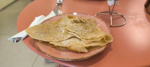Crêpe with pumpkin jam, pears and walnuts at We Crepes in Lagos