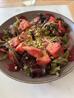 Honestly I forget which salad this was, my wife ordered it, but it was fantastic.  at Restaurante Finolis in Malaga